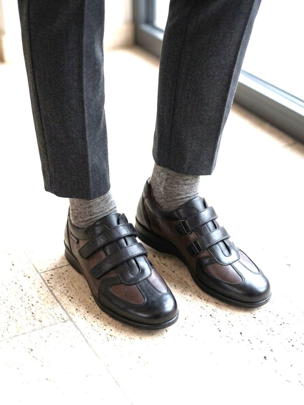 Mephisto Mobils Lorens leather sneakers flats loafers black brown US11=EU42